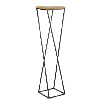 Kwietnik LOFT 100x24 cm czarny/brązowy