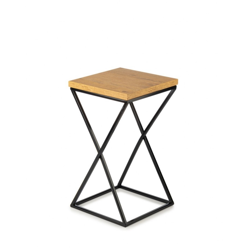 Kwietnik LOFT 40x24 cm czarny/brązowy