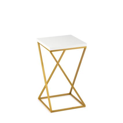 Kwietnik LOFT 40x24 cm złoty/biały