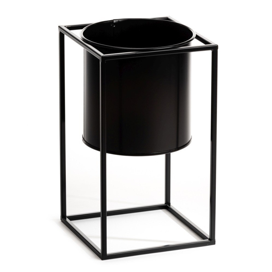 Kwietnik RING 40x23 cm czarny