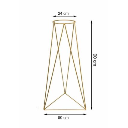 Kwietnik TRIANGL 90x50 cm złoty