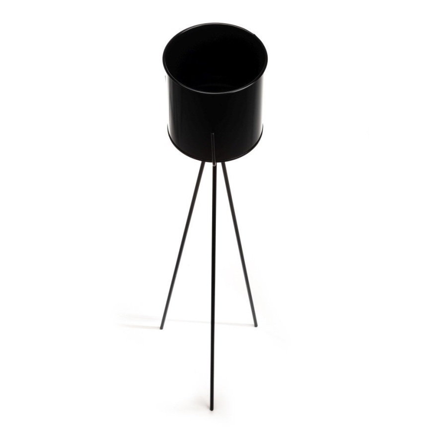 Kwietnik TRIPOD 110x25 cm czarny