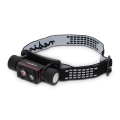 Ładowalna aluminiowa czołówka z regulacją jasności LED/10W/5V 2200 mAh IPX8 czarna