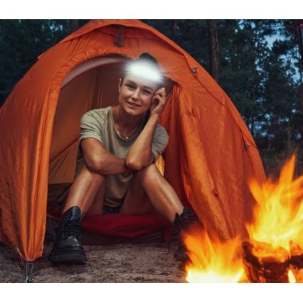 Ładowalna czołówka LED 2xLED/5V 180 lm 900 mAh czarna