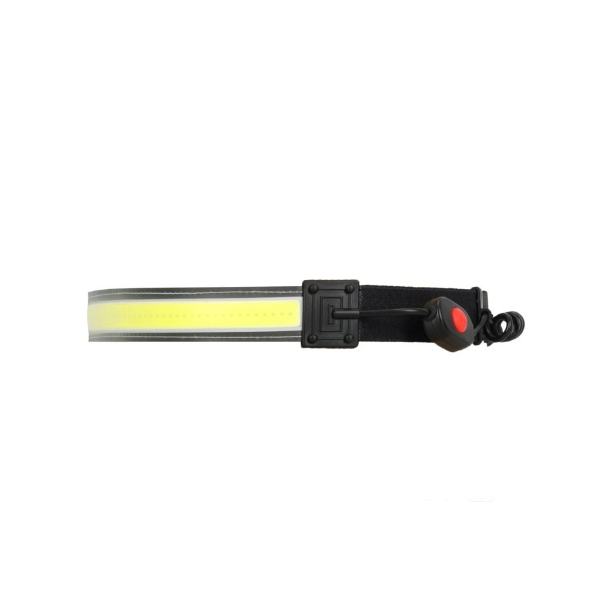 Ładowalna czołówka LED 2xLED/5V 180 lm 900 mAh czarna
