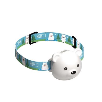 Ładowalna czołówka LED/USB 500 mAh miś