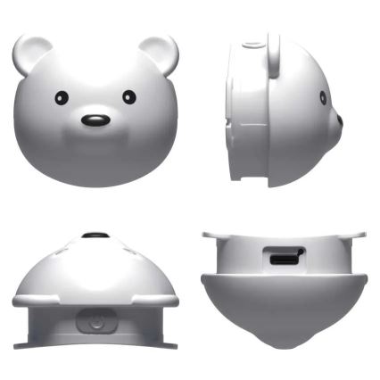 Ładowalna czołówka LED/USB 500 mAh miś