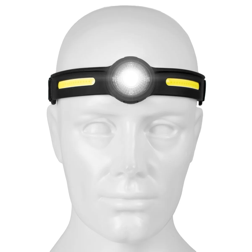 Ściemnialna, ładowalna czołówka LED z czerwonym światłem, 5V, IPX4, 550 lm, 600 mAh