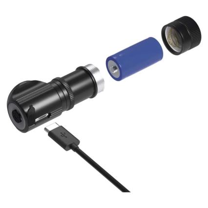 Ładowalna czołówka LED z regulacją jasności, 800 mAh 3,7V