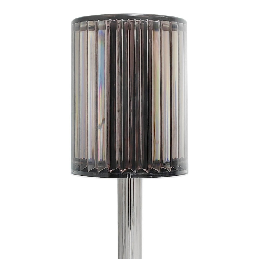 LED ładowalna dotykowa lampka biurkowa SIMPLE LED/1W/5V 3000-6000K 2400 mAh dymny szary