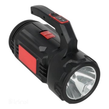 Ładowalna latarka LED 5V 500 lm 1200 mAh czarna