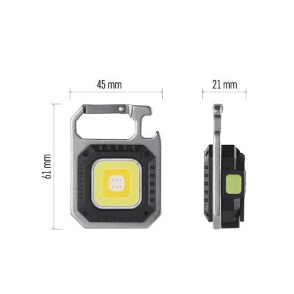 Ładowalna latarka LED/USB/3,7V IP44 750 lm 400 mAh