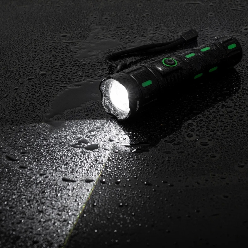 LED ściemniana ładowalna latarka z funkcją powerbanku LED/20W/5V IP44 1200 lm 5000 mAh