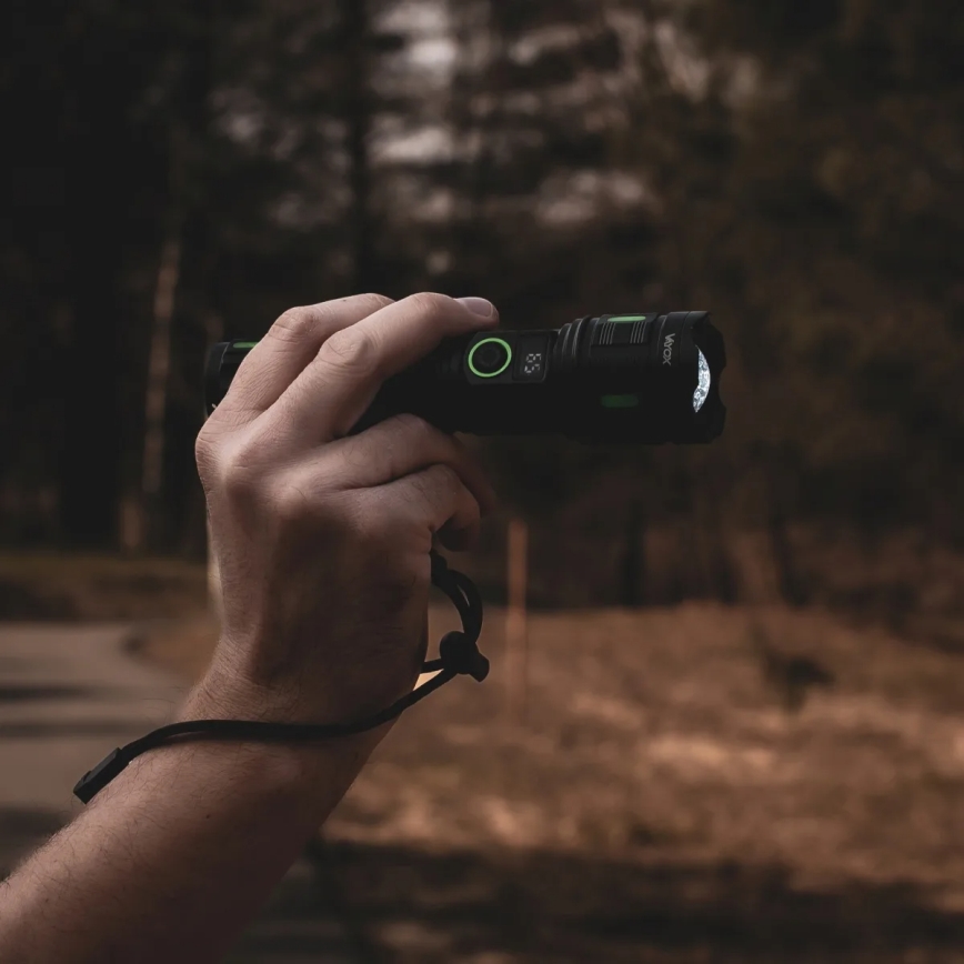 LED ściemniana ładowalna latarka z funkcją powerbanku LED/20W/5V IP44 1200 lm 5000 mAh