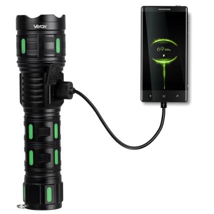 LED ściemniana ładowalna latarka z funkcją powerbanku LED/20W/5V IP44 1200 lm 5000 mAh