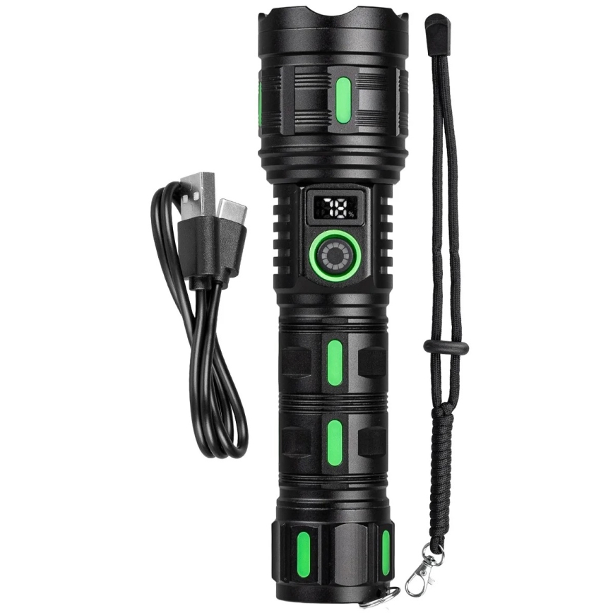 LED ściemniana ładowalna latarka z funkcją powerbanku LED/20W/5V IP44 1200 lm 5000 mAh