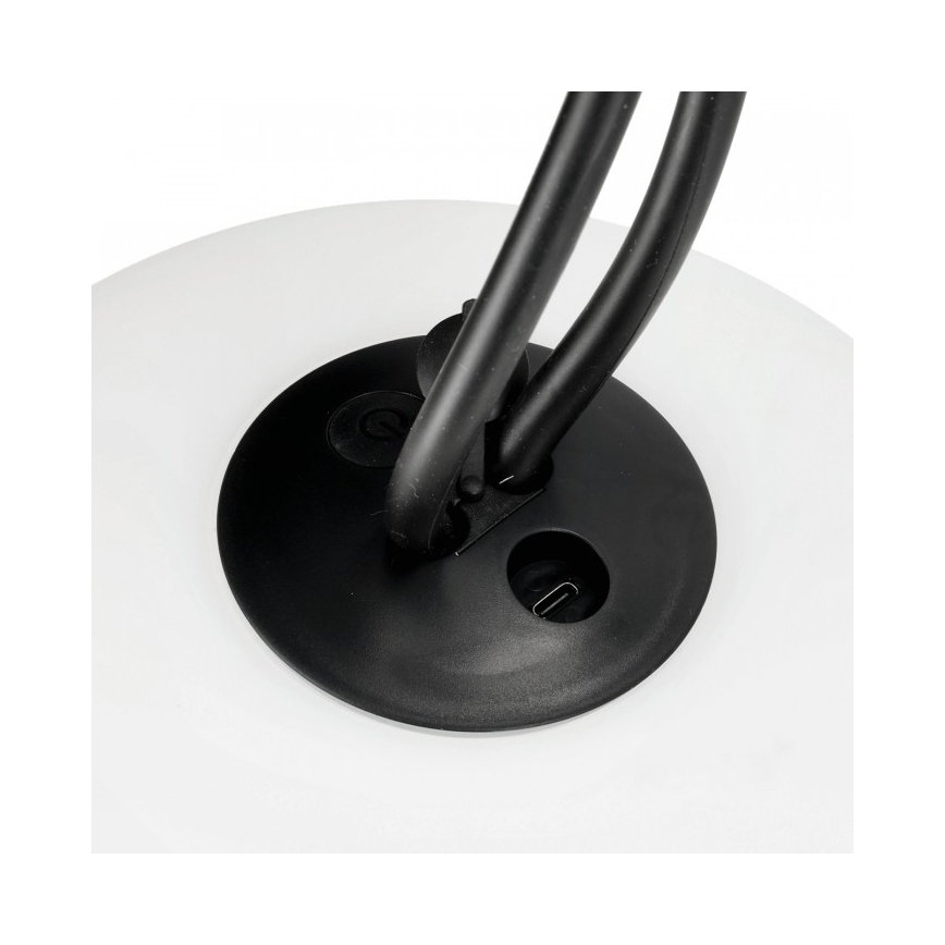 Ładowalna ściemnialna zewnętrzna lampa LED VENEZIA LED/1,5W/5V 2500K IP54 2600 mAh czarna
