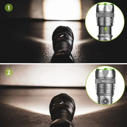 Ładowalna, ściemnialna latarka LED z funkcją powerbanku LED/30W/5V IPX7 3000 lm 4000 mAh