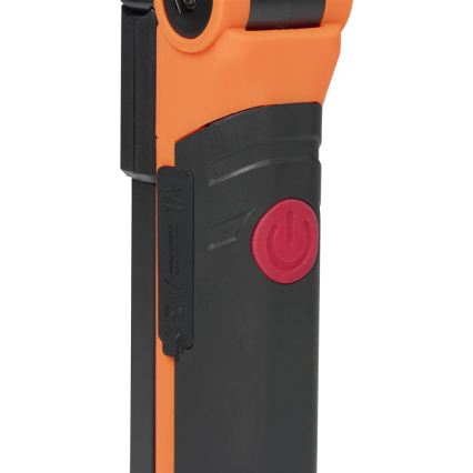 LED ściemnialna ładowalna latarka robocza LED/3W/5V 6500K 2000 mAh pomarańczowa/czarna