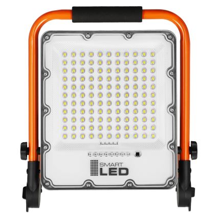 Ładowalny reflektor LED ze statywem LED/50W/3,2V 4500K 10000 mAh IP65 pomarańczowy