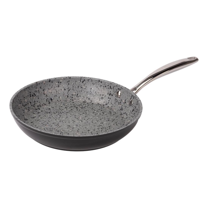 Lamart - Patelnia granitowa 26 cm czarny/szary/stal nierdzewna
