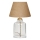 Lampa biurkowa AYD 1xE27/40W/230V brązowa/przezroczysta