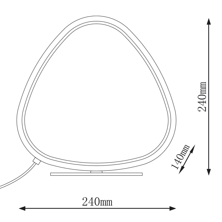 Lampa biurkowa PETRA LED/12W/230V 4000K czarna