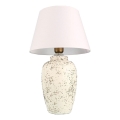 Lampa biurkowa RAMZES 1xE27/40W/230V biała/krémowa