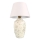 Lampa biurkowa RAMZES 1xE27/40W/230V biała/krémowa