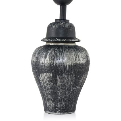 Lampa biurkowa RAMZES 1xE27/40W/230V czarna/srebrna