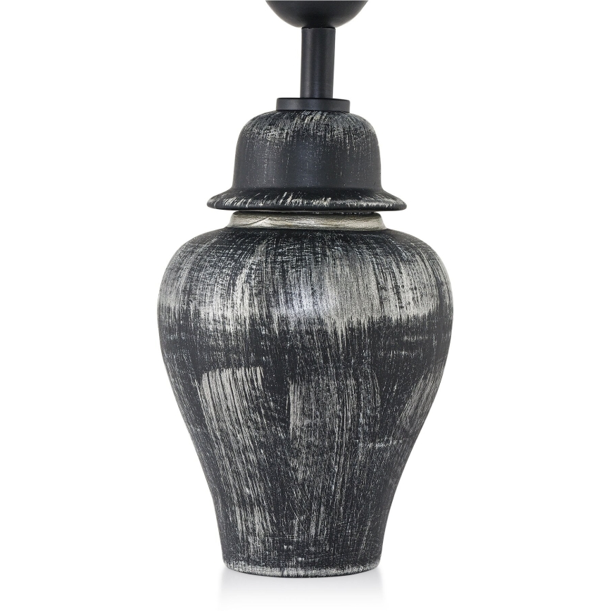 Lampa biurkowa RAMZES 1xE27/40W/230V czarna/srebrna