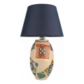 Lampa biurkowa RAMZES 1xE27/40W/230V niebieska/beżowa