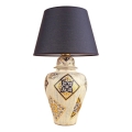 Lampa biurkowa RAMZES 1xE27/40W/230V Niebieska/Czarna
