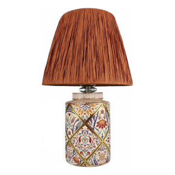 Lampa biurkowa RAMZES 1xE27/40W/230V rafia