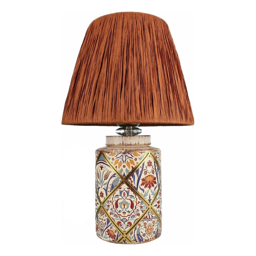 Lampa biurkowa RAMZES 1xE27/40W/230V rafia