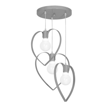 Lampa dziecięca AMORE 3xE27/60W/230V