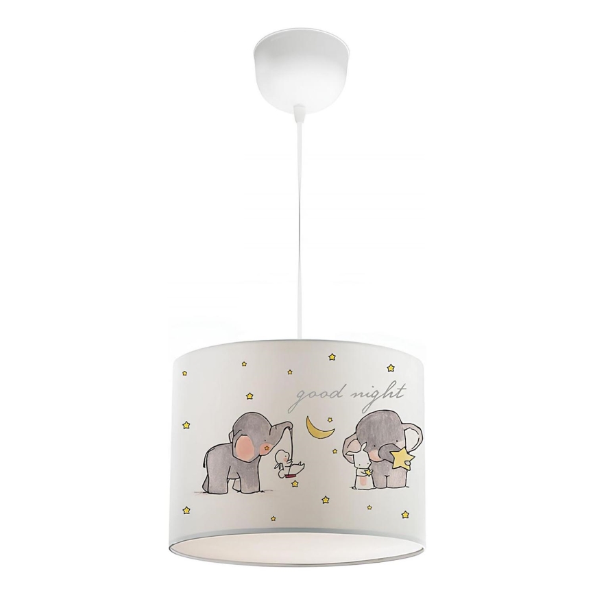 Lampa dziecięca CANDY 1xE27/40W/230V biała/beżowa