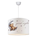 Lampa dziecięca CANDY 1xE27/40W/230V biała/brązowa