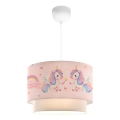 Lampa dziecięca CANDY 1xE27/40W/230V różowa