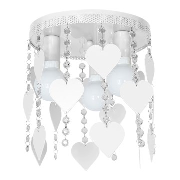 Lampa dziecięca ELZA hearts 3xE27/60W/230V