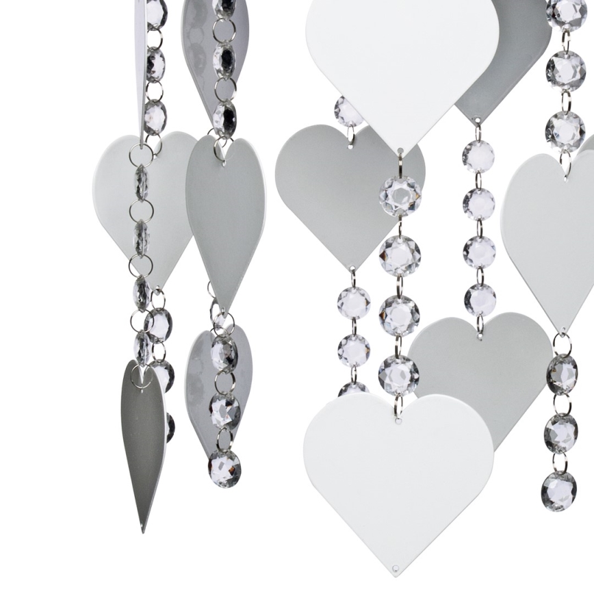 Lampa dziecięca ELZA hearts 3xE27/60W/230V