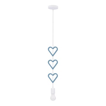 Lampa dziecięca HETS 1xE27/20W/230V niebieska/biała