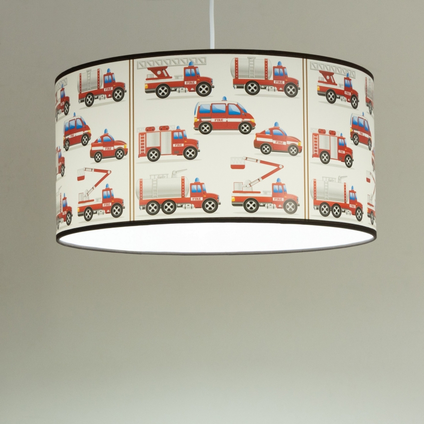 Lampa dziecięca KIDS ROOM 1xE27/60W/230V śr. 40 cm Strażacy