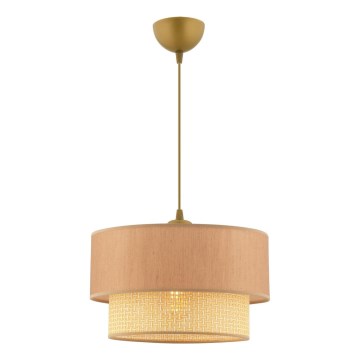 Lampa ECHO 1xE27/60W/230V beżowa