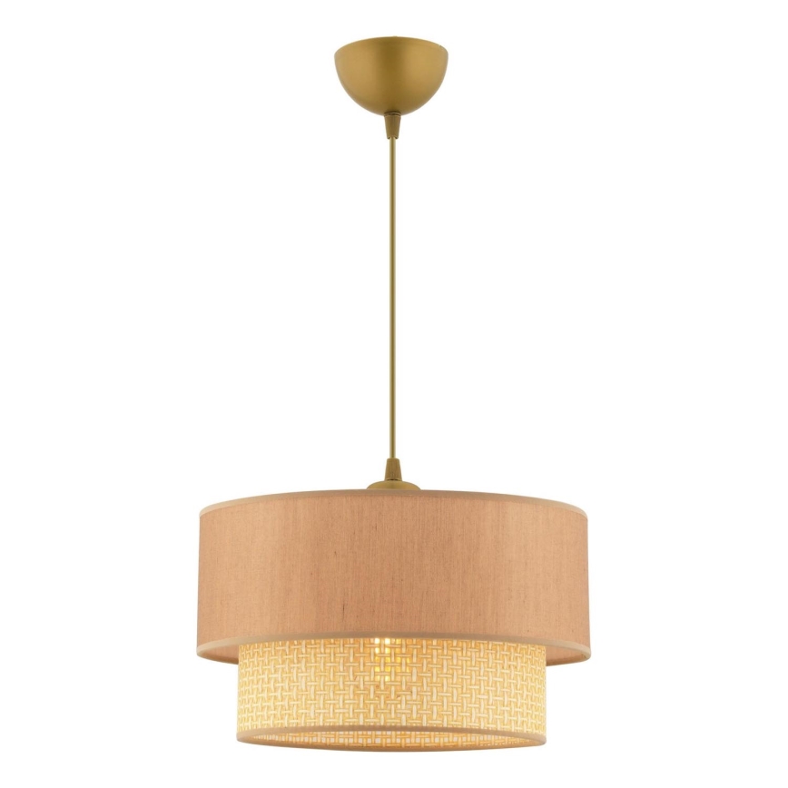 Lampa ECHO 1xE27/60W/230V beżowa