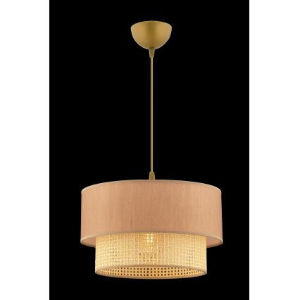 Lampa ECHO 1xE27/60W/230V beżowa