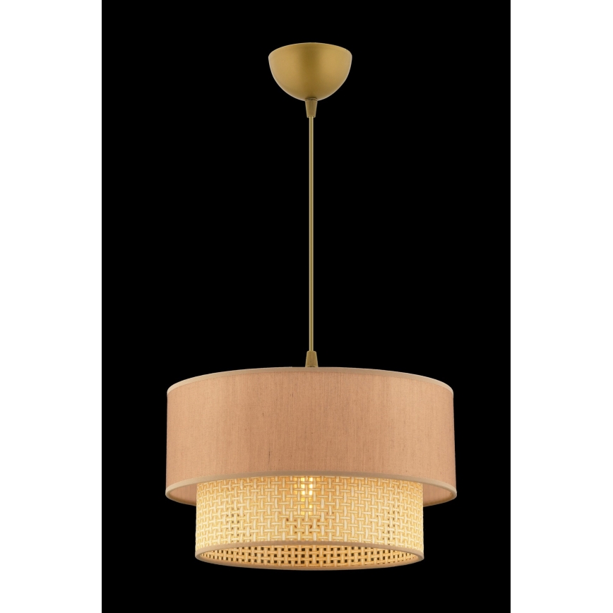 Lampa ECHO 1xE27/60W/230V beżowa