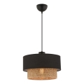 Lampa ECHO 1xE27/60W/230V czarna/brązowa