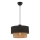 Lampa ECHO 1xE27/60W/230V czarna/brązowa