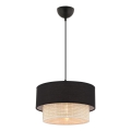 Lampa ECHO 1xE27/60W/230V czarna/kremowa
